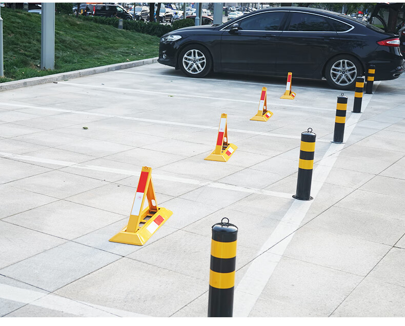 停车桩车位地锁汽车挡车器阻柱子占位禁止固定隔离加厚防撞地挡66固定