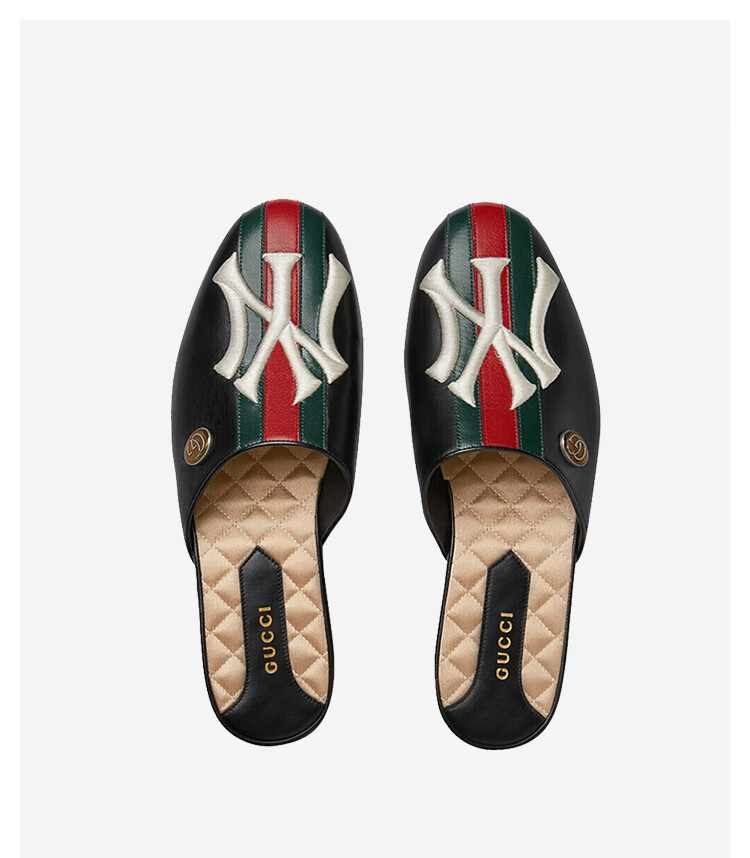 正品鉴定z古驰gucci女士黑色平底拖鞋5367940g0l06464黑色35