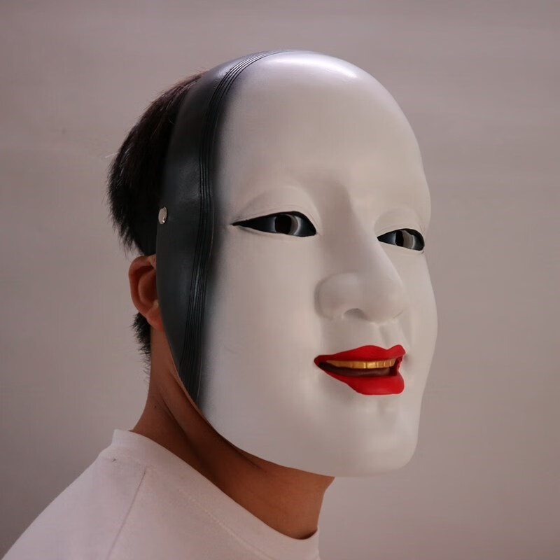 万圣节吓人鬼脸面具人脸恐怖头枕小丑死神恐怖般若日本鬼脸 新款 蛭子