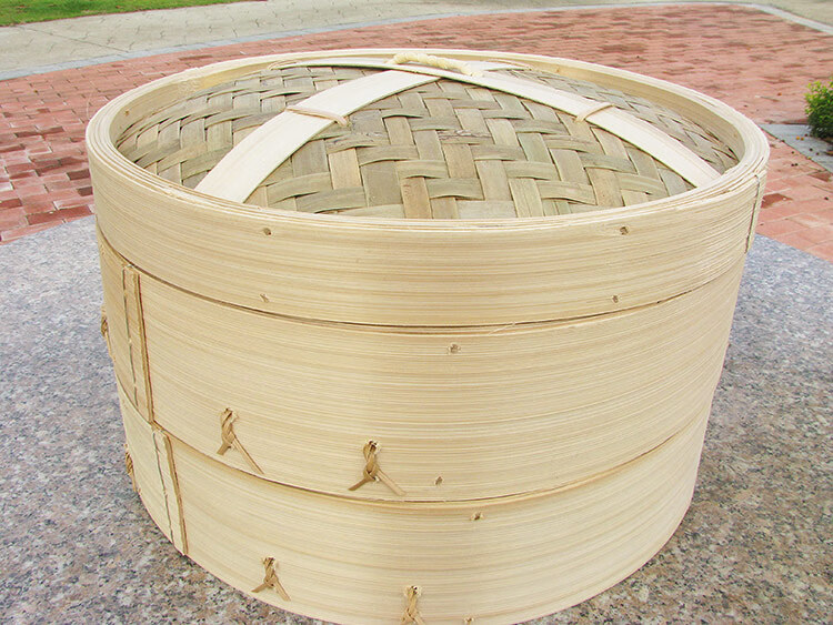 商用竹蒸笼大号家用蒸包子馒头荷叶饭蒸笼竹笼屉27cm盖子