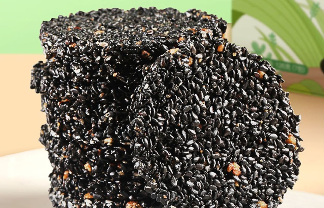 福东海铁棍山药黑芝麻薄饼小麦粉黑芝麻饼山药粉山