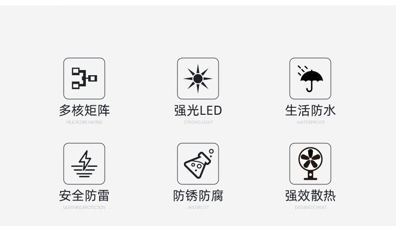 led投光灯户外防水超亮射灯室外工地工厂车间庭院球场强光照明灯高亮