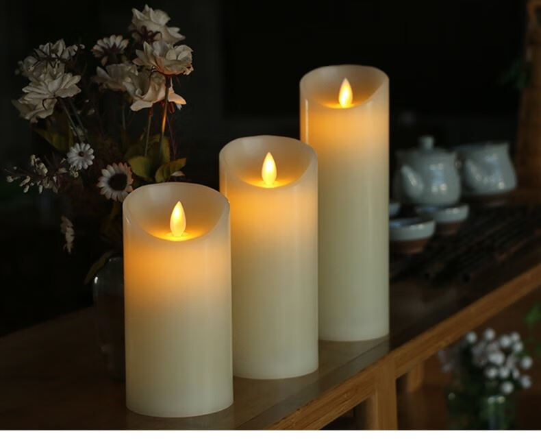 经美led蜡烛灯长明灯仿真上坟电子灯红烛祭祀丧葬白事用品防风供奉