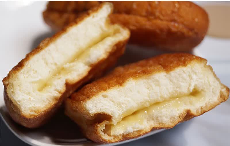 老式三明治面包奶油夹心早餐糕点80后怀旧儿时油炸面包零食整箱批夹心