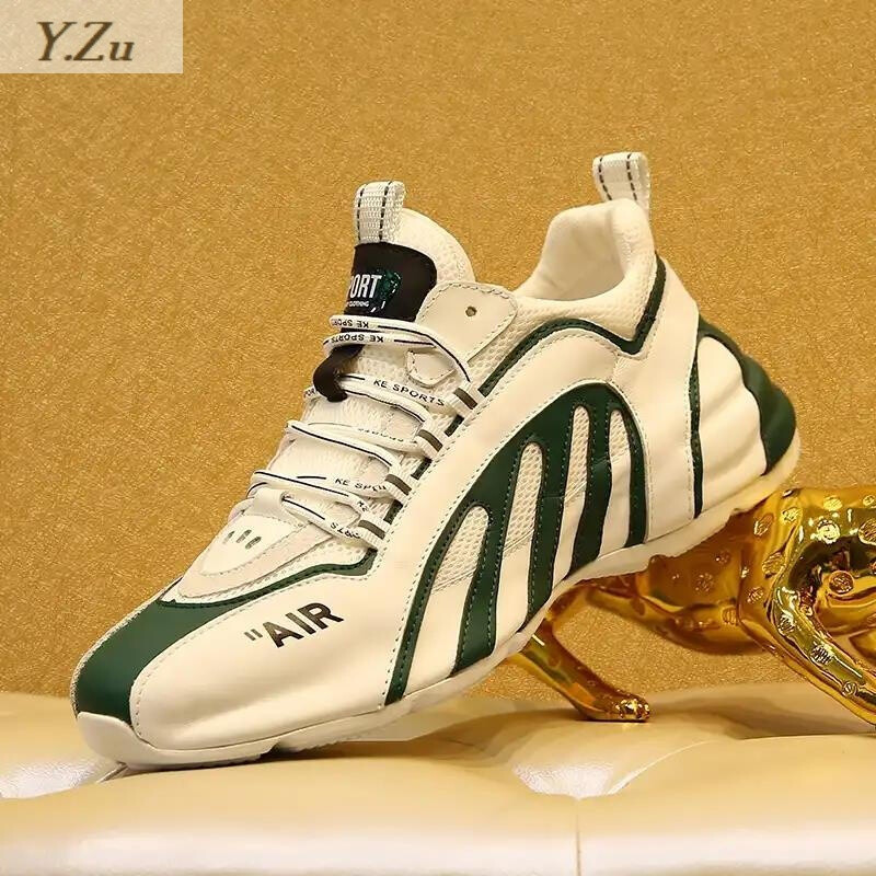 新款然星雪狸男鞋男女情侣款牛皮休闲运动鞋113057户外跑步鞋 3057