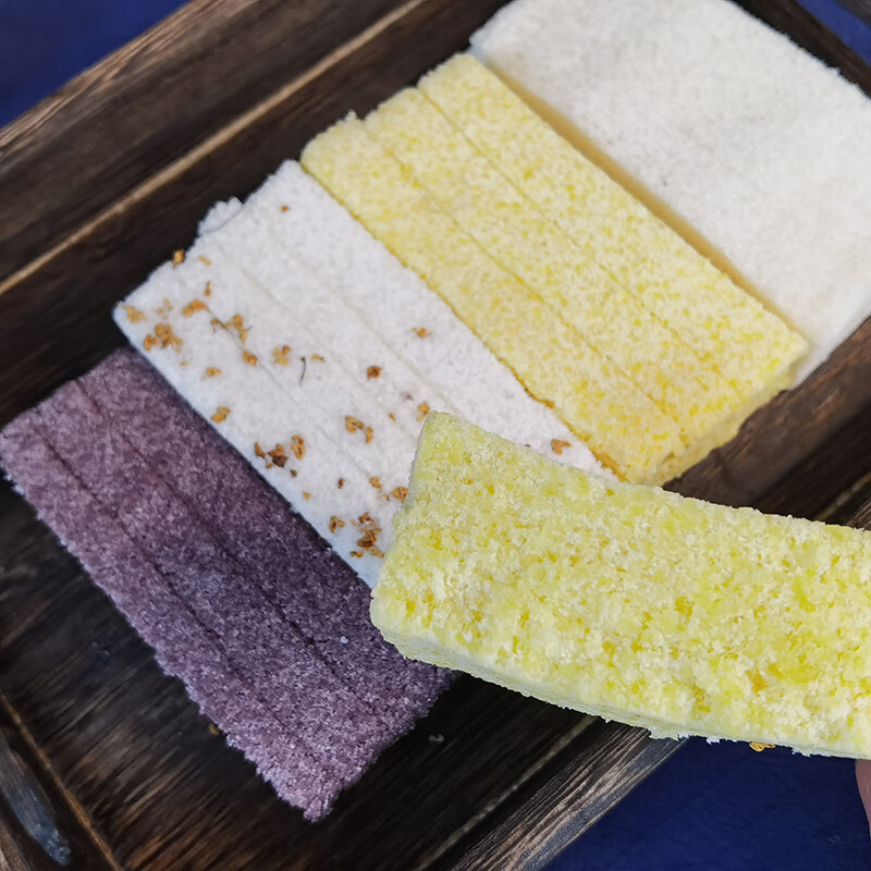 宁波雪花绵绵糕糯米糕芝麻花生夹心手工传统糕点网红零食即食240g