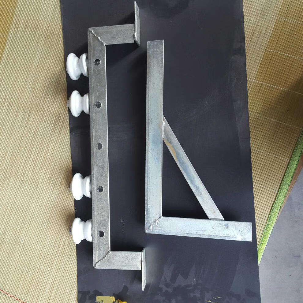 电力支架三角铁隔板托架三角支架电线杆外墙通电走线瓷瓶瓷壶支架 470