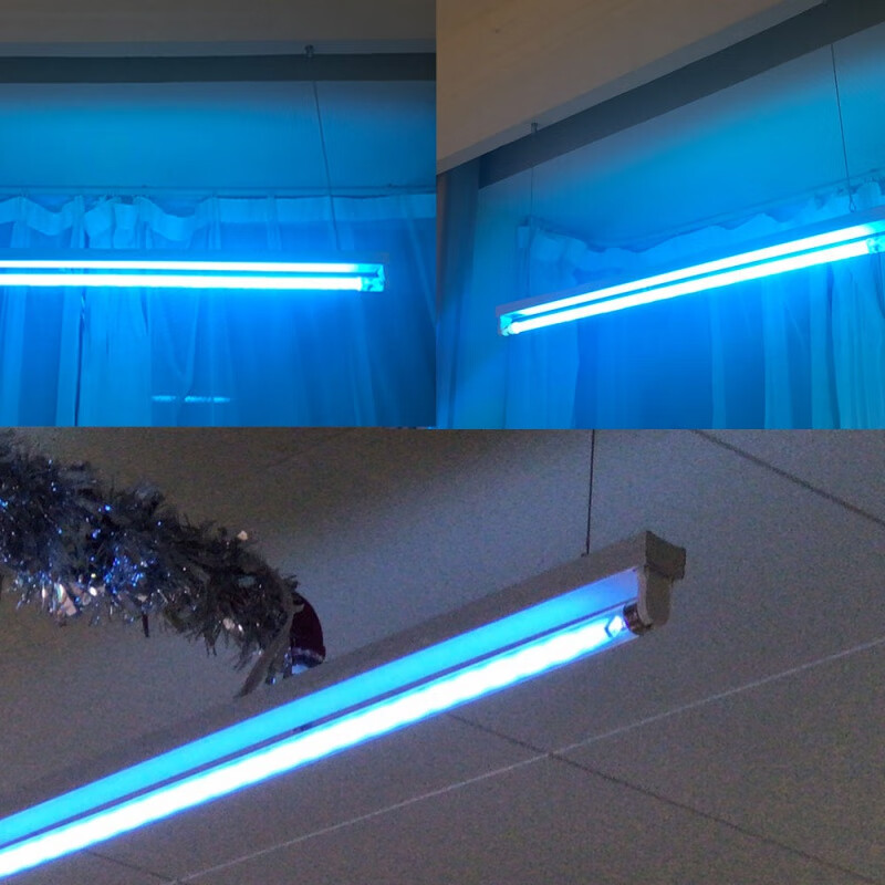 紫外线消毒灯悬挂灯幼儿园诊所厨房灯工厂商用紫外线灯管20w臭氧款2米