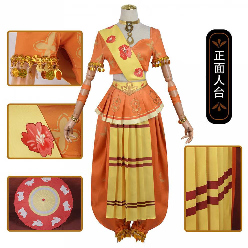 王者cosplay服装公孙离天竺公主玉兔公主cosplay少女服装女动漫服 伞