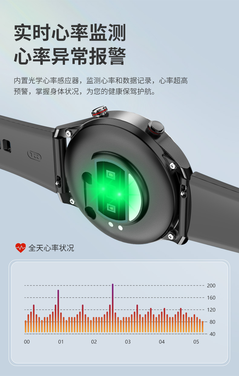 华为手机通用gt2智能手表高精度加压气泵式测血压监测心率健康24小时