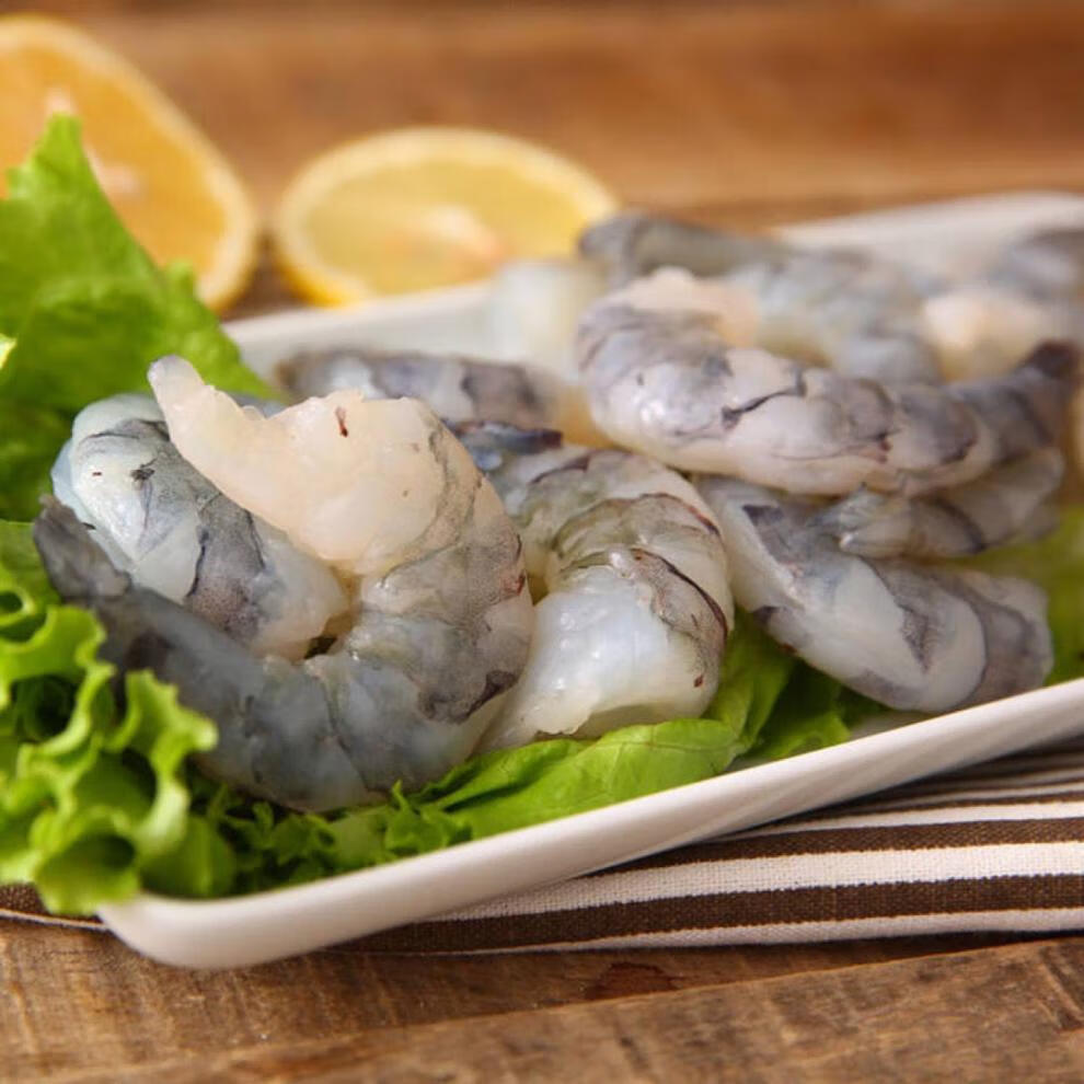 2斤黑虎虾仁高端特大虾仁青虾仁超大号虾仁黑虎虾海鲜芳玫250g4袋