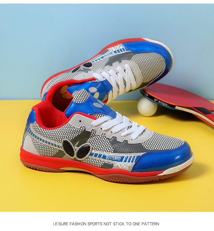 蝴蝶侠乒乓球鞋男鞋女鞋牛筋软底透气室内比赛训练运动鞋耐磨不闷脚