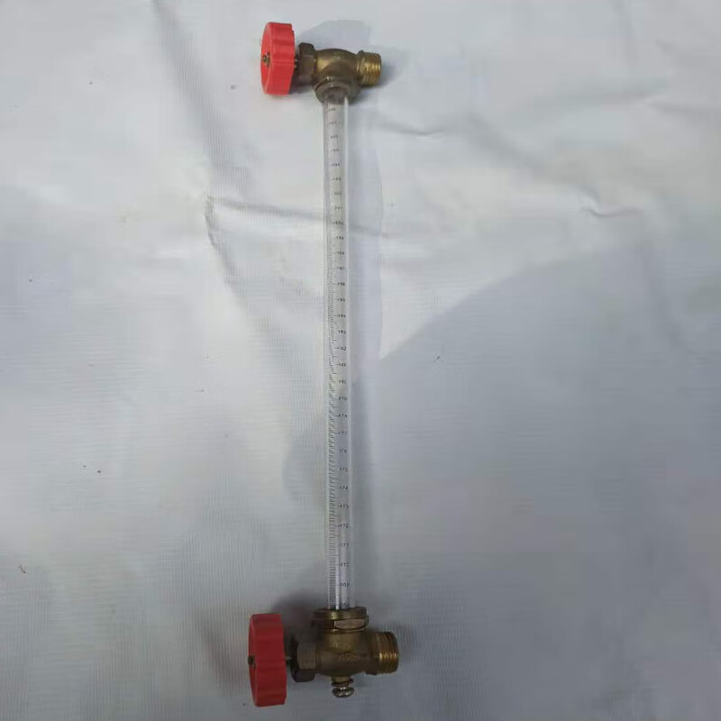 水箱锅炉有机玻璃管亚克力液位计水池观察考克显示器简易透明刻度 pc