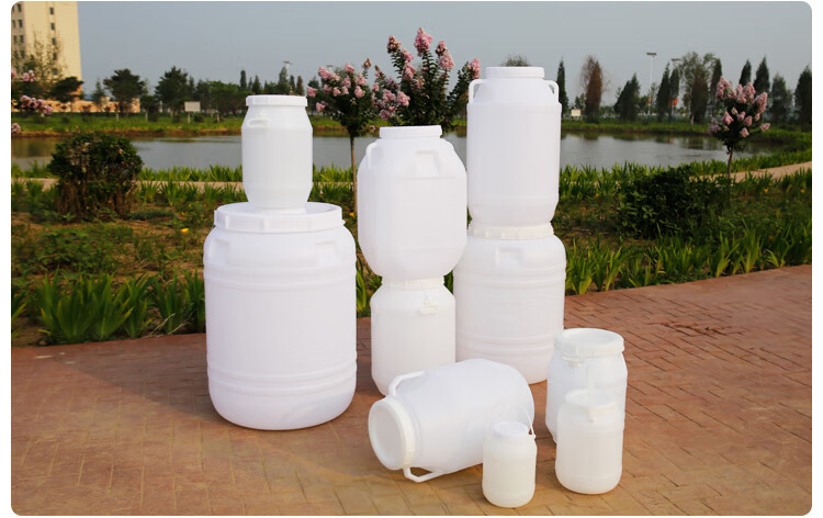 食品级酵素桶密封发酵桶塑料桶家用带盖手提酒桶大水桶25l圆形 5l立圆