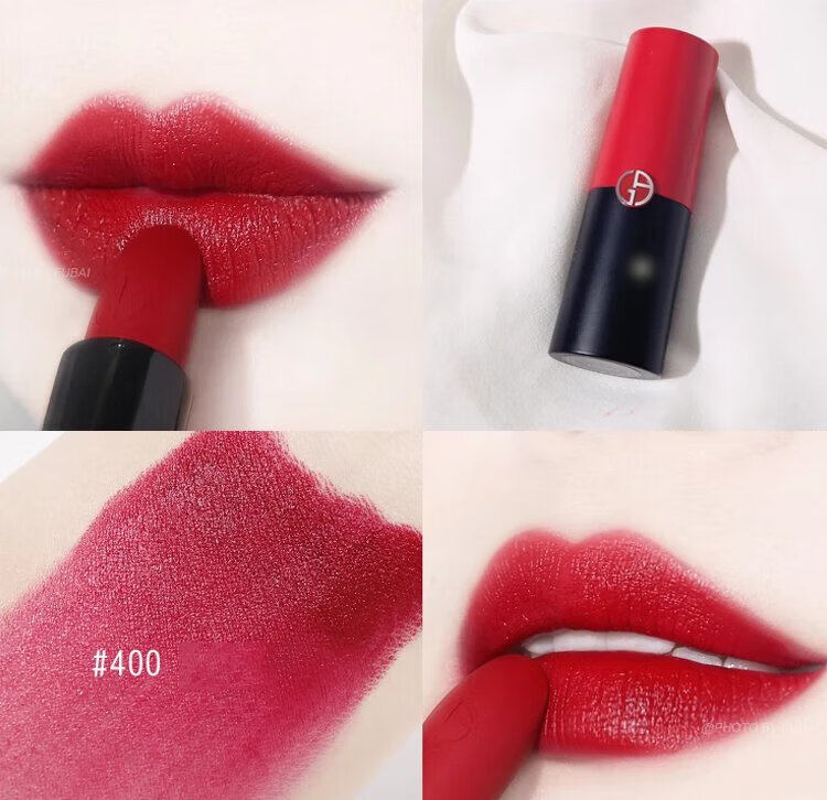 适用阿玛尼红黑管挚爱哑光唇膏口红雾面丝绒400/405/406/105 105#干枯