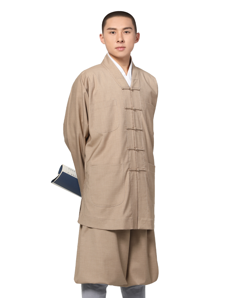 [出家人]僧人服装春秋哔叽透气短褂夏季僧服套装小褂僧装僧衣短衫和尚