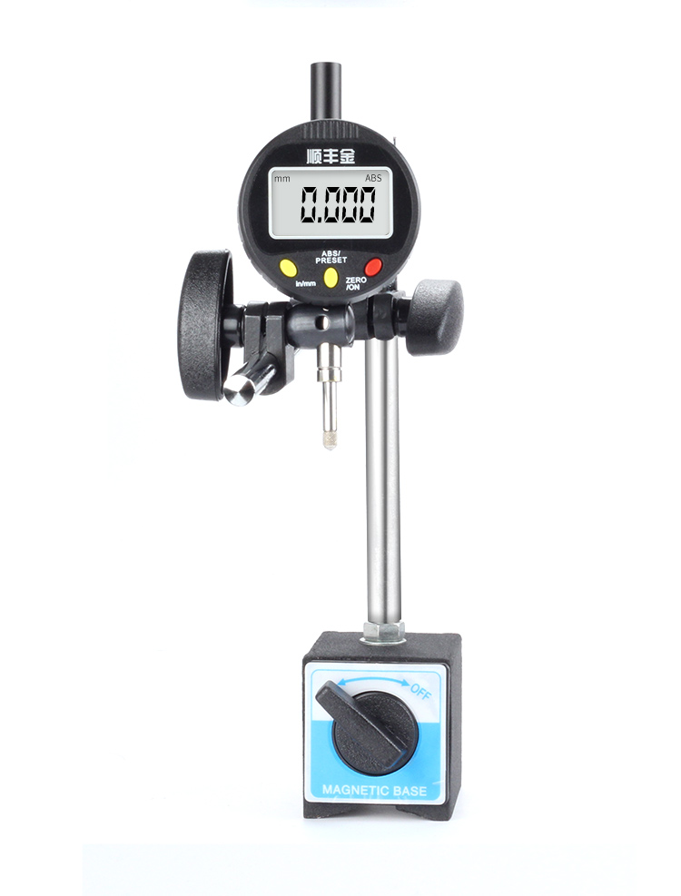 带微调节大磁力磁性表座一套杠杆千分表百分表指示表支架磁铁广陆杠杆
