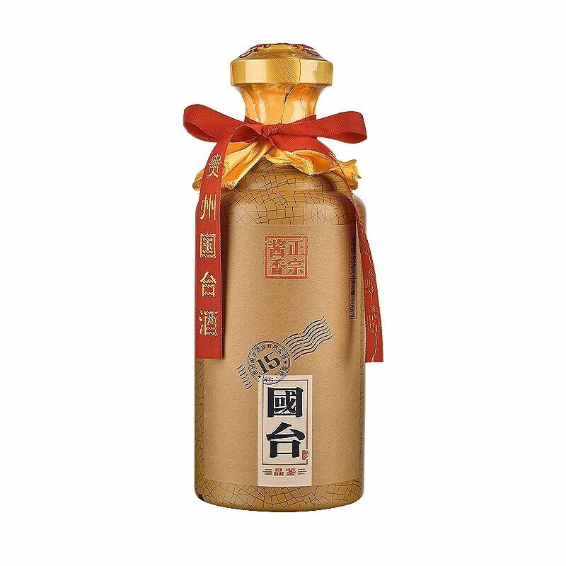 【稀缺酒】贵州国台酒 国台品鉴15 53度酱香型白酒 500ml单瓶装【图片