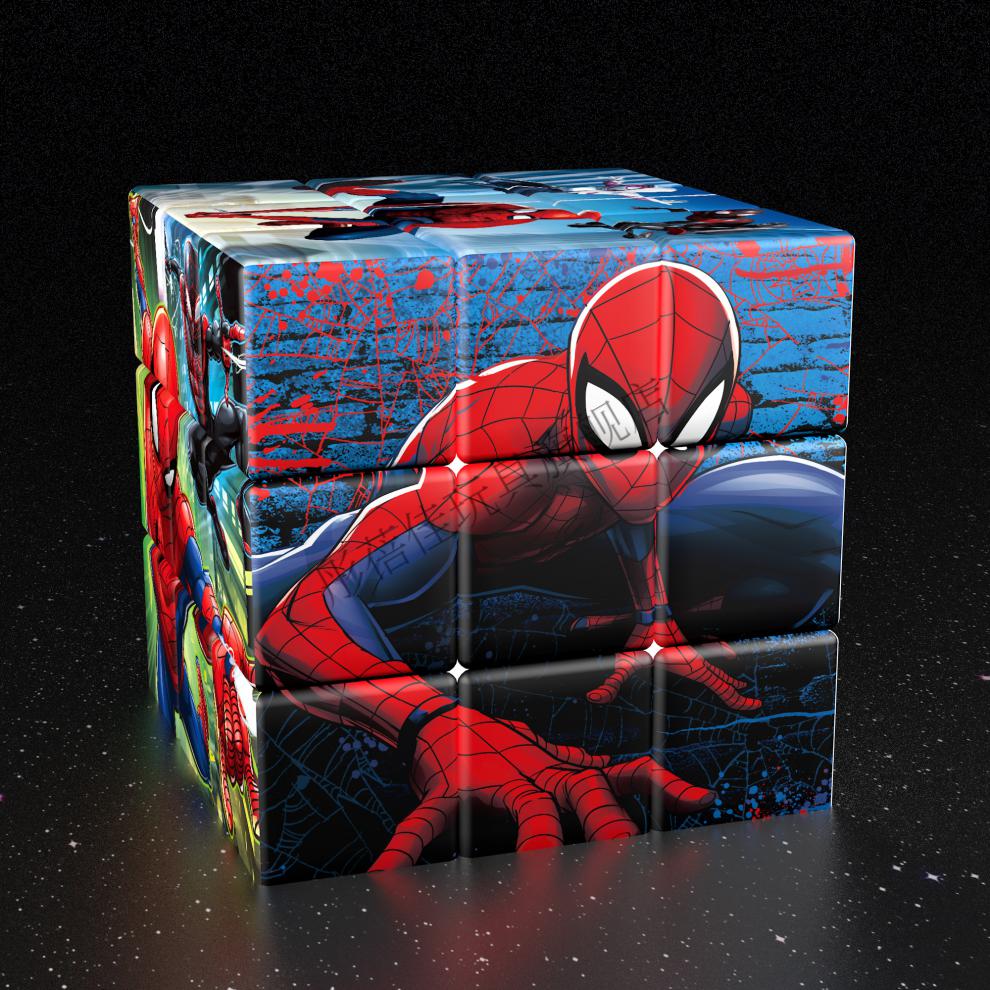 迪迦奥特曼魔方块玩具幼儿园三阶创意顺滑初学者儿童男孩解压 漫威q版