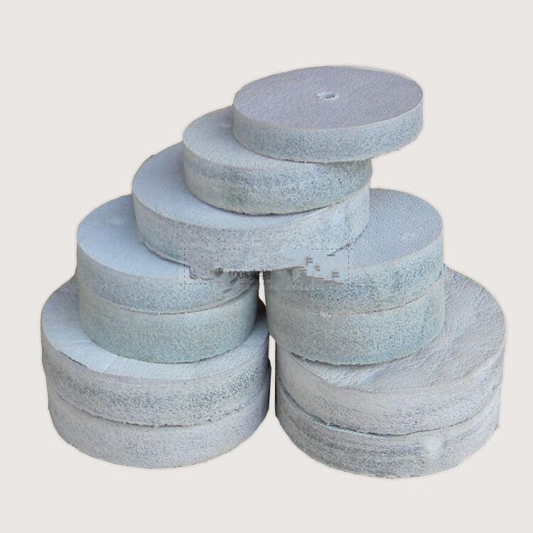 牛皮抛光轮揭阳翡翠抛光玉石镜面抛光工具进口牛皮打磨轮厚牛皮轮