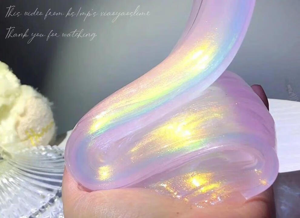 m家起泡胶正版套装高颜值变色龙透明珠光起泡胶网红玩具变色龙梦璃