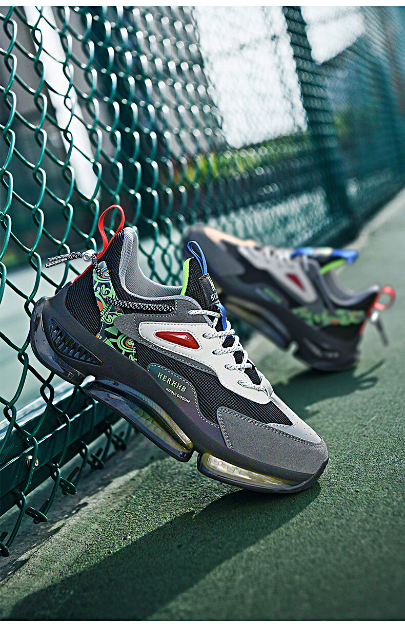 abcatajairlee国鞋时尚舒适休闲鞋青少年男士 黑色 43【图片 价格