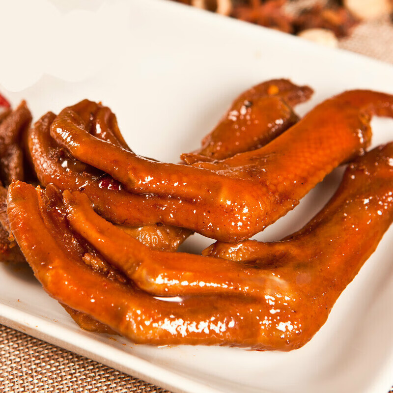 香辣味鸭掌一粒志衢州特产香辣味鸭掌200g10只装肉类零食小吃默认