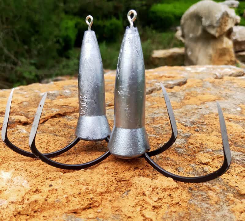 【金秋献礼】抗流水鱼钩 300克200克150克特大号锚鱼钩锚钩三角锚钩锚