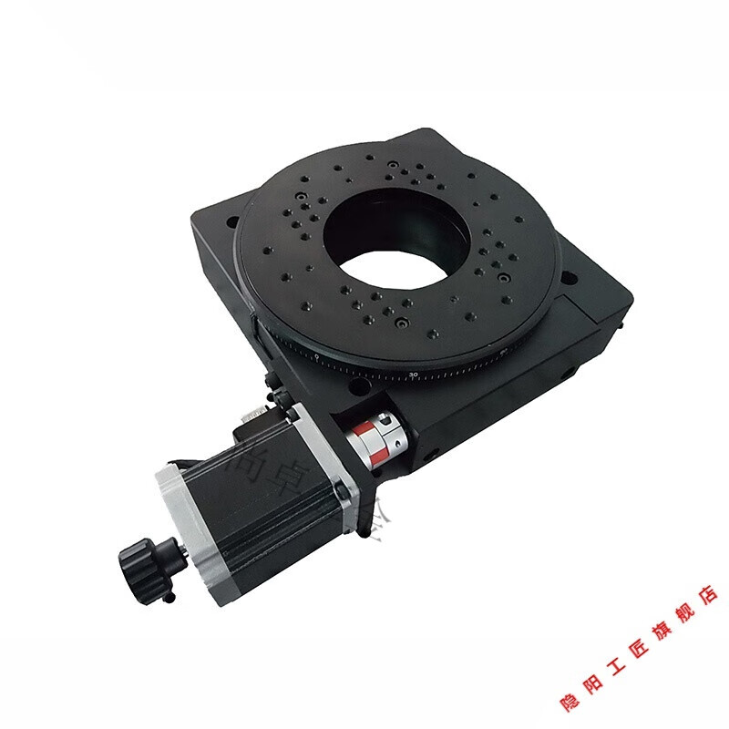 电动旋转台回转盘分割器角度转台分度盘台面直径100/200/150/60mm qd