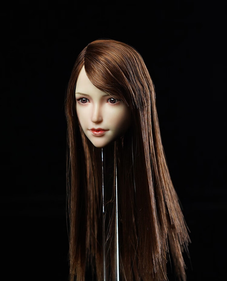 super duck 1/6 sdh017 女头雕兵人银发白发写实包胶素体人偶模型 sdh