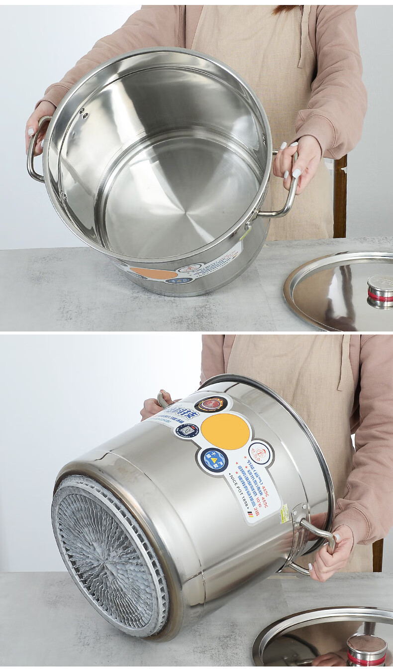 商用复合底卤肉桶304不锈钢翅片节能桶卤水桶大容量面汤桶熟食桶 紫微