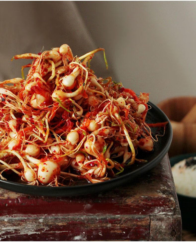 韩式小根蒜泡菜 东北小头蒜下饭菜延边韩国风味小菜500g 小根蒜500g