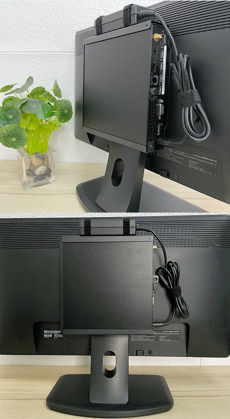 适用戴尔dell mff微型主机挂架联想迷你小机箱壁挂一体式支架vesa