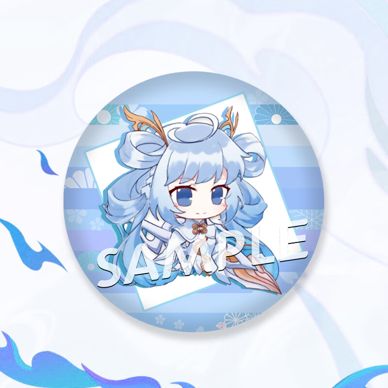 王者荣耀同人周边q版胸针细闪磨砂徽章吧唧胸章 诸葛亮(时雨天司)