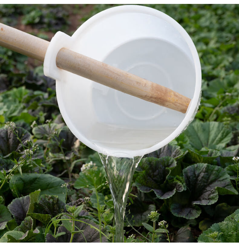 老式粪水瓢熟胶牛筋材料带木柄浇水施肥灌溉工具舀水瓢瓜当打捞勺 奔