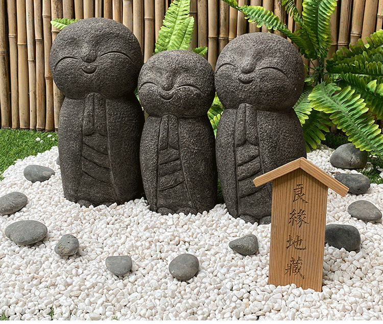 花园佛像石头摆件小和尚日式禅意人物雕塑户外景观装饰摆件庭院摆件 a