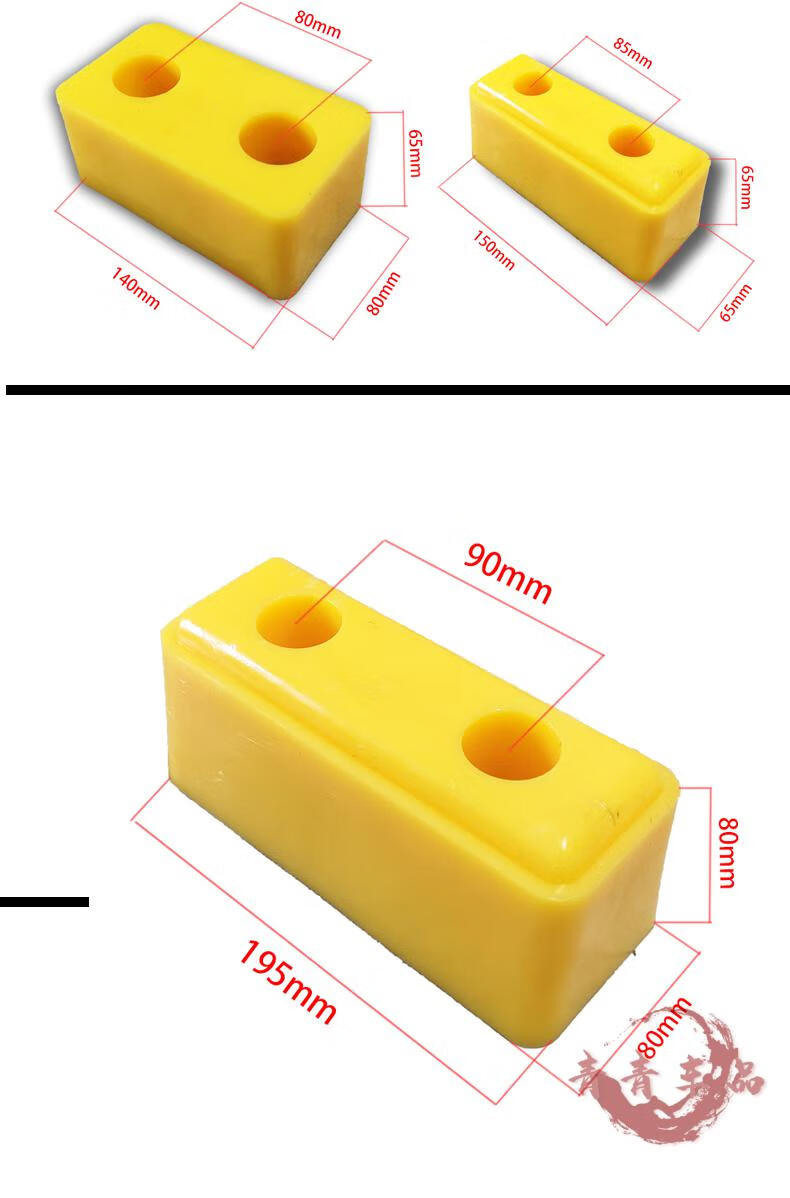 新品货车防撞胶块胶墩尾部防撞块缓冲块倒车防撞垫冷藏车箱货后防撞块