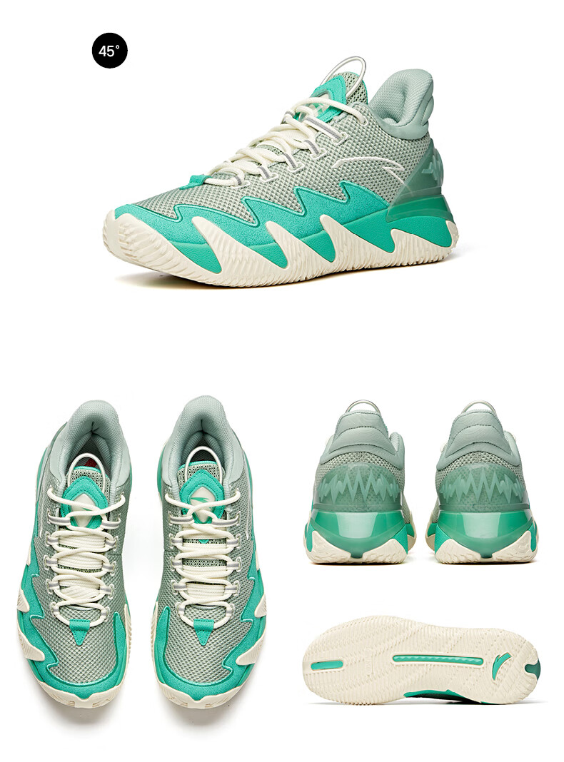 【无库存】安踏篮球鞋男春季新款安踏逆刃系列学生运动鞋中低帮缓震