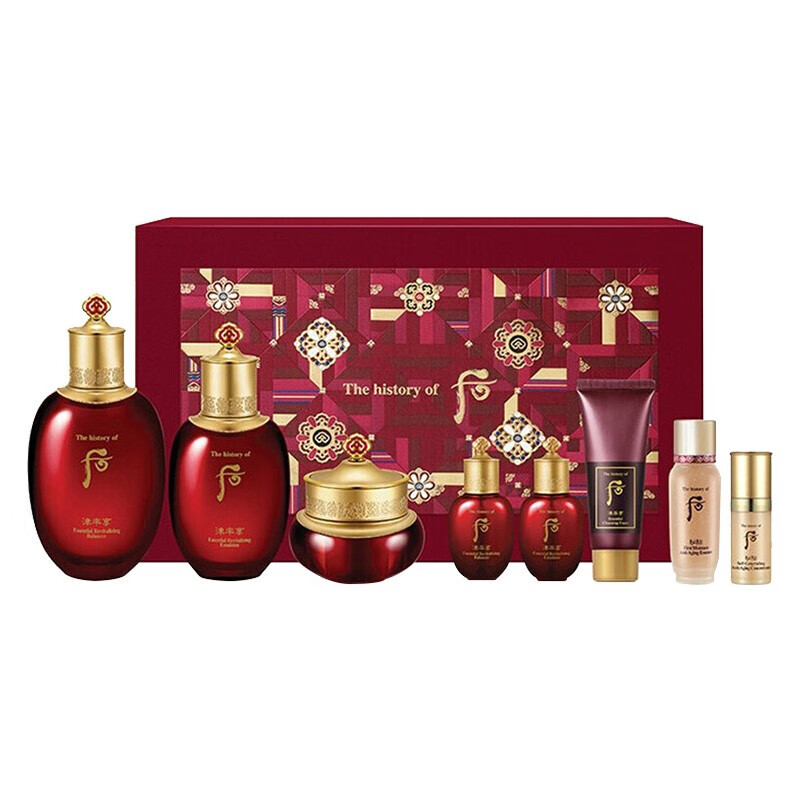 whoo后套装拱辰享水妍津率享后天气丹套盒女平衡水油紧致补水护肤品