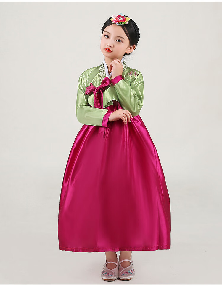 阁版韩服儿童韩国小孩传统古装改良女童韩服复古风裙子女宝宝童装朝鲜