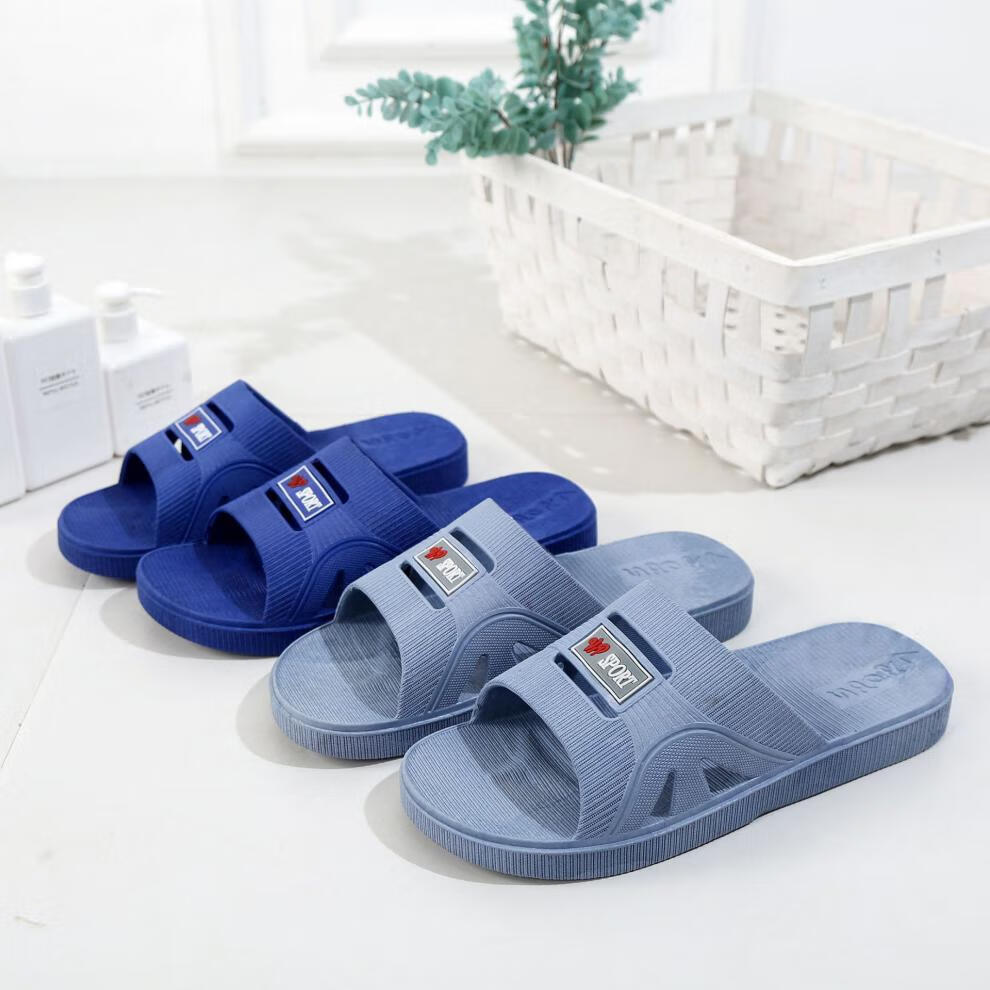 畅印凉拖鞋男士凉拖厚底男拖鞋室内拖鞋居家浴室凉拖鞋蓝色40