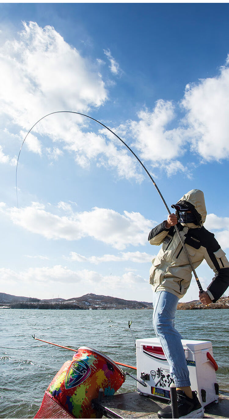 钓鱼竿手竿手竿超轻超硬碳素钓鱼竿28调鲫鲤台钓竿鱼竿套装 (全水域)5