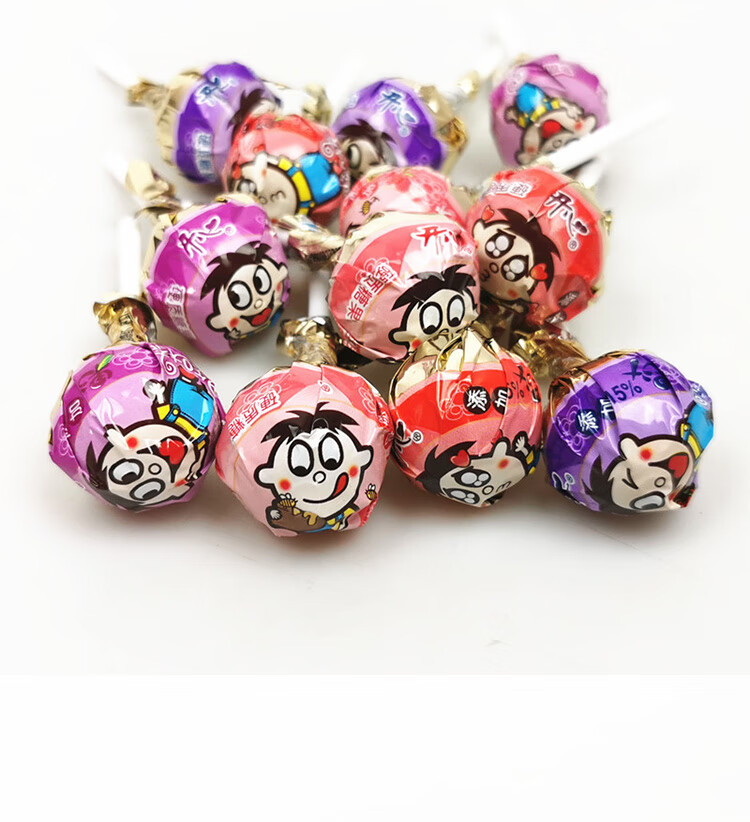 旺旺开心棒棒糖500g休闲果知棒零食婚庆喜糖儿童零食小吃5斤整箱