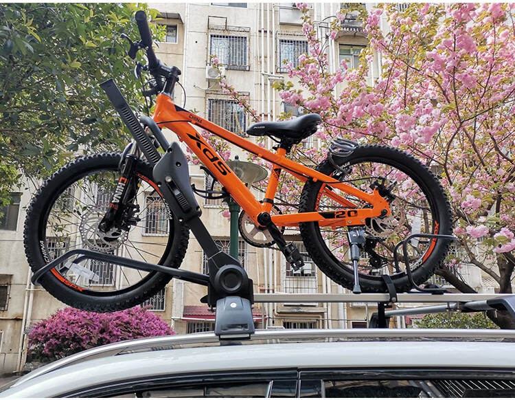 汽车车载固定车顶自行车架顶轿车通用行李横杆山地公路单车架2个