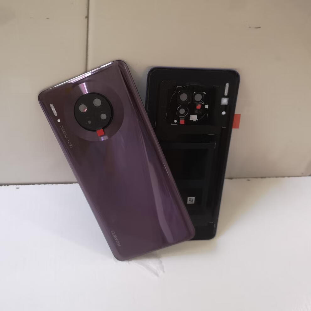 华为mate30玻璃后盖 mate30pro后盖电池后后屏 mate30纯原亮黑色带