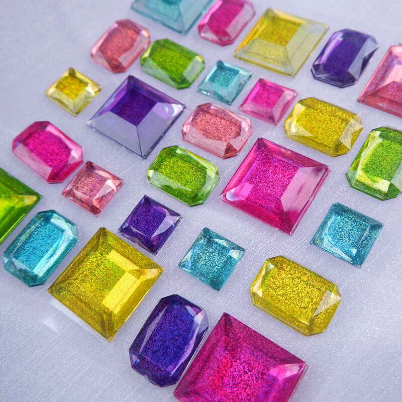 儿童钻贴水晶贴纸幼儿园手工制作创意粘贴卡通宝石亚克力贴亏本冲量12