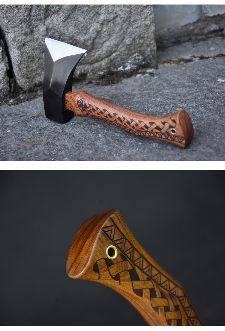 雨轩户外斧头劈柴神器斧家用农村锻打大斧头柴树木工户外斧子板斧天极