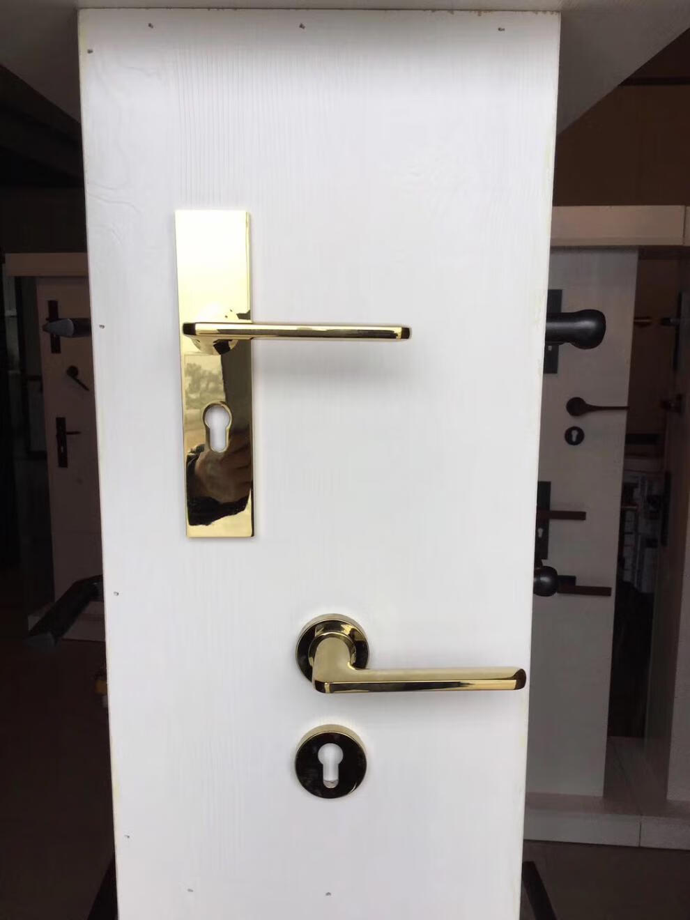 新升级尼克门锁tata尼克木门锁具pvd金色磁吸门锁黑色美式卧室内房