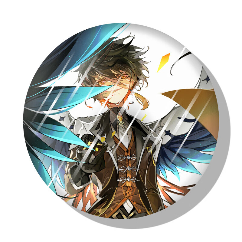 69原神同人周边游戏动漫徽章吧唧胸针魈公子钟离包包挂饰 菲谢尔 星