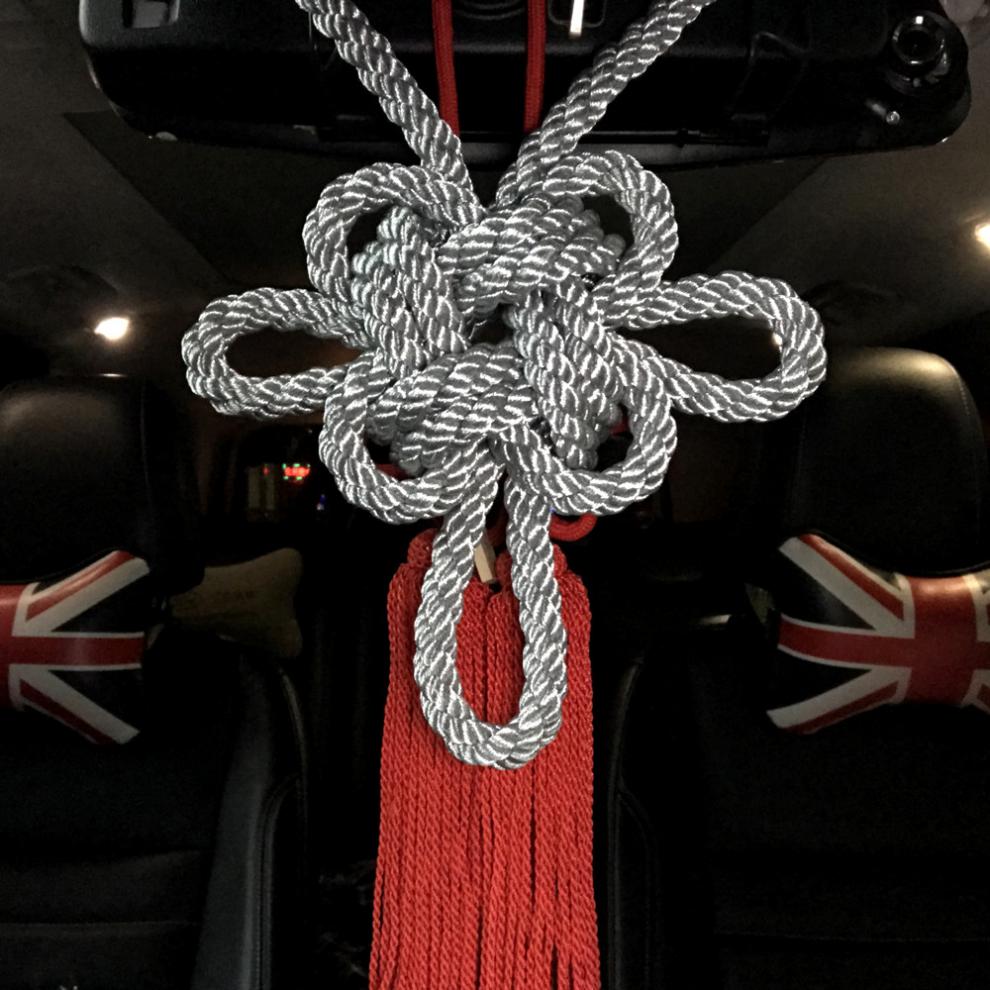 慕致 日本vip大号金刚结 套结 汽车挂饰挂件 车载车内吊饰 金刚绳 菊